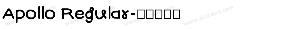 Apollo Regular字体转换